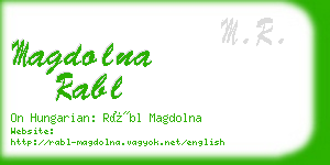 magdolna rabl business card